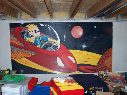 Spaceman Spiff mural